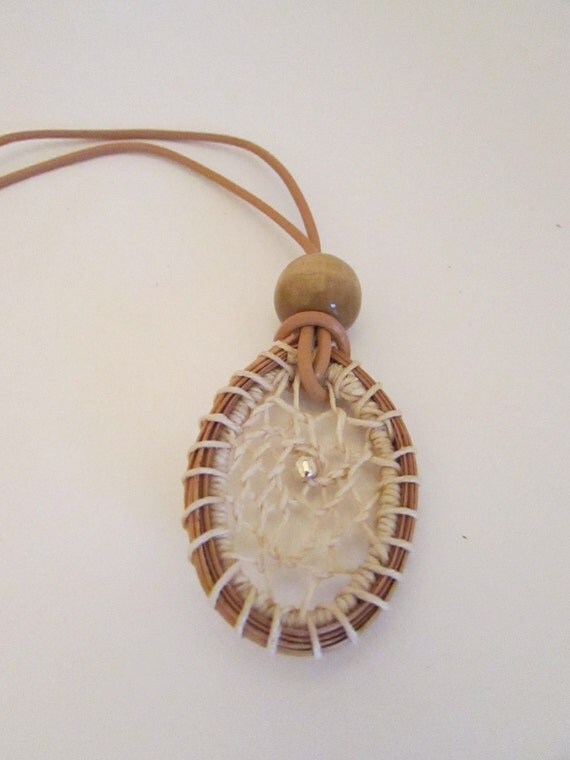 Dream Catcher Necklace Pine Needle Natural Necklace Gift for
