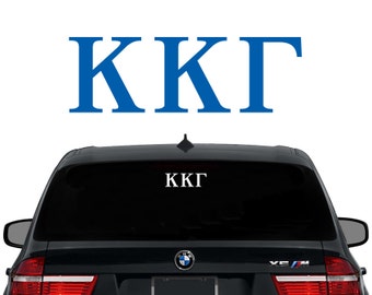 KKG Kappa Kappa Gamma Greek Letters Sorority Decal Laptop Sticker Car Decal