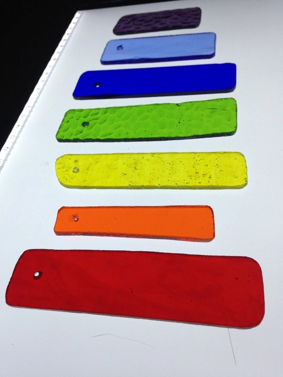 Chakra Glass Wind Chimes Windchime Pre Drilled Cut And Ground Chakra Glass Wind Chimes Windchime Pre Drilled Cut And Ground Stained Rainbow Red Orange Yellow Green Blue Indigo Violet From Brennanartglass On