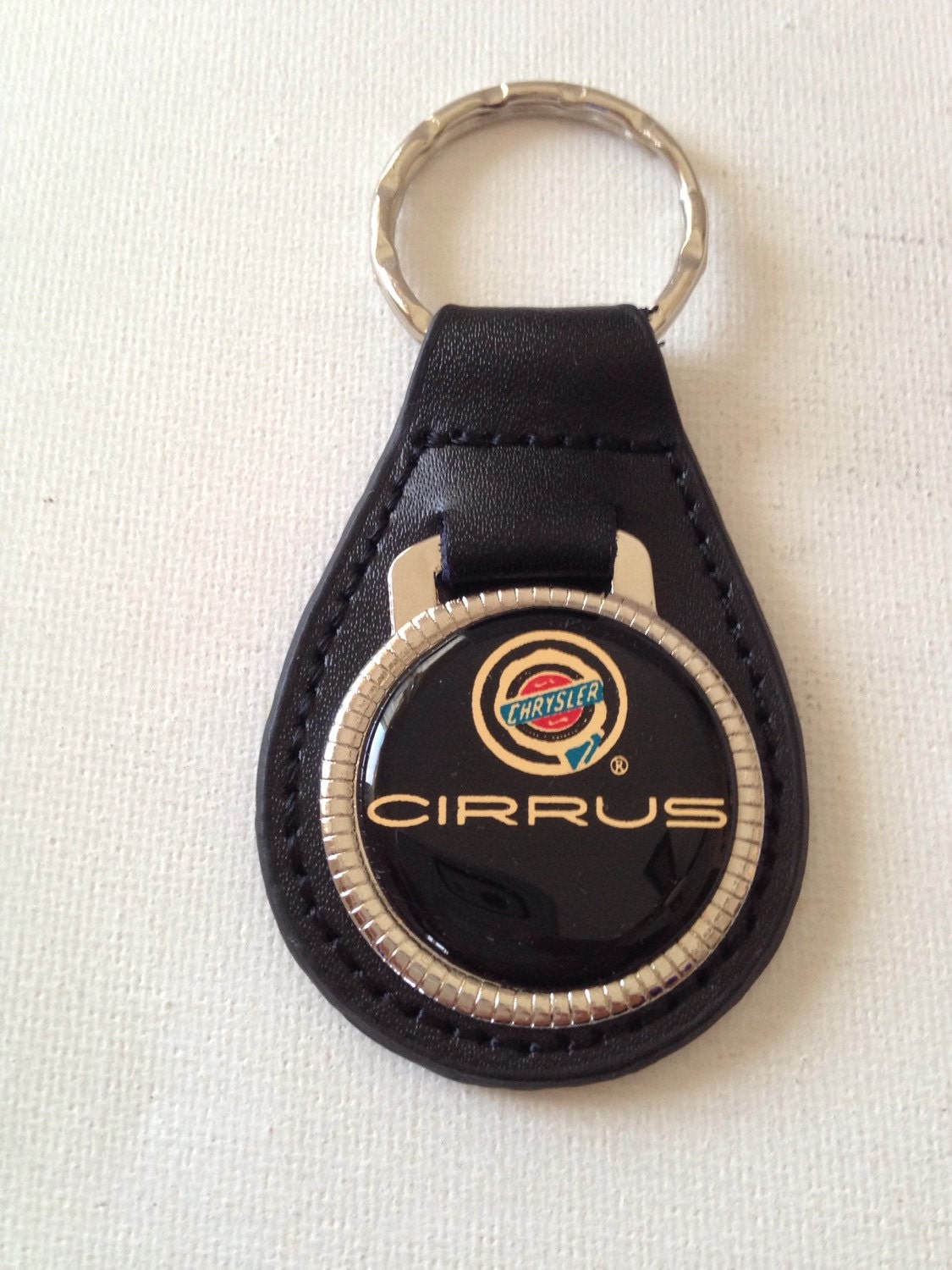 Chrysler Cirrus Keychain Genuine Leather Key Chain