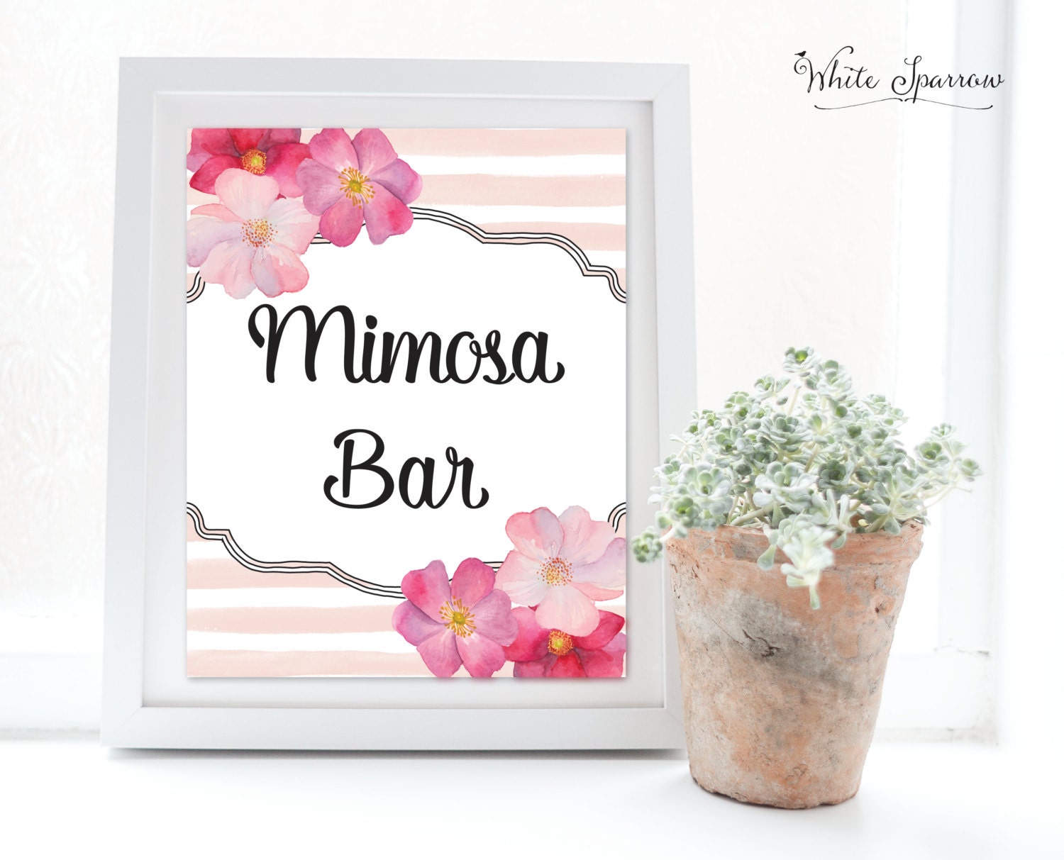 Mimosa Bar Sign. Bridal Shower Sign Bridal Shower Decorations.