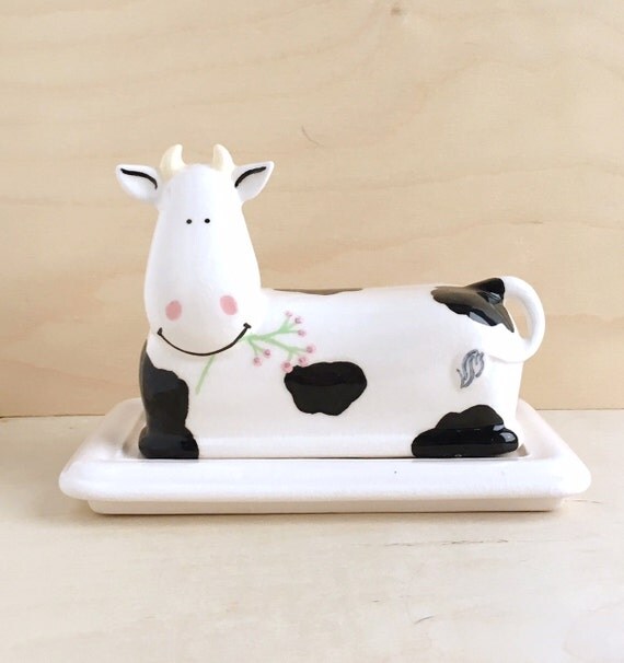 Cow Butter Dish Butter Dish With Lid Ceramic Butter Dish