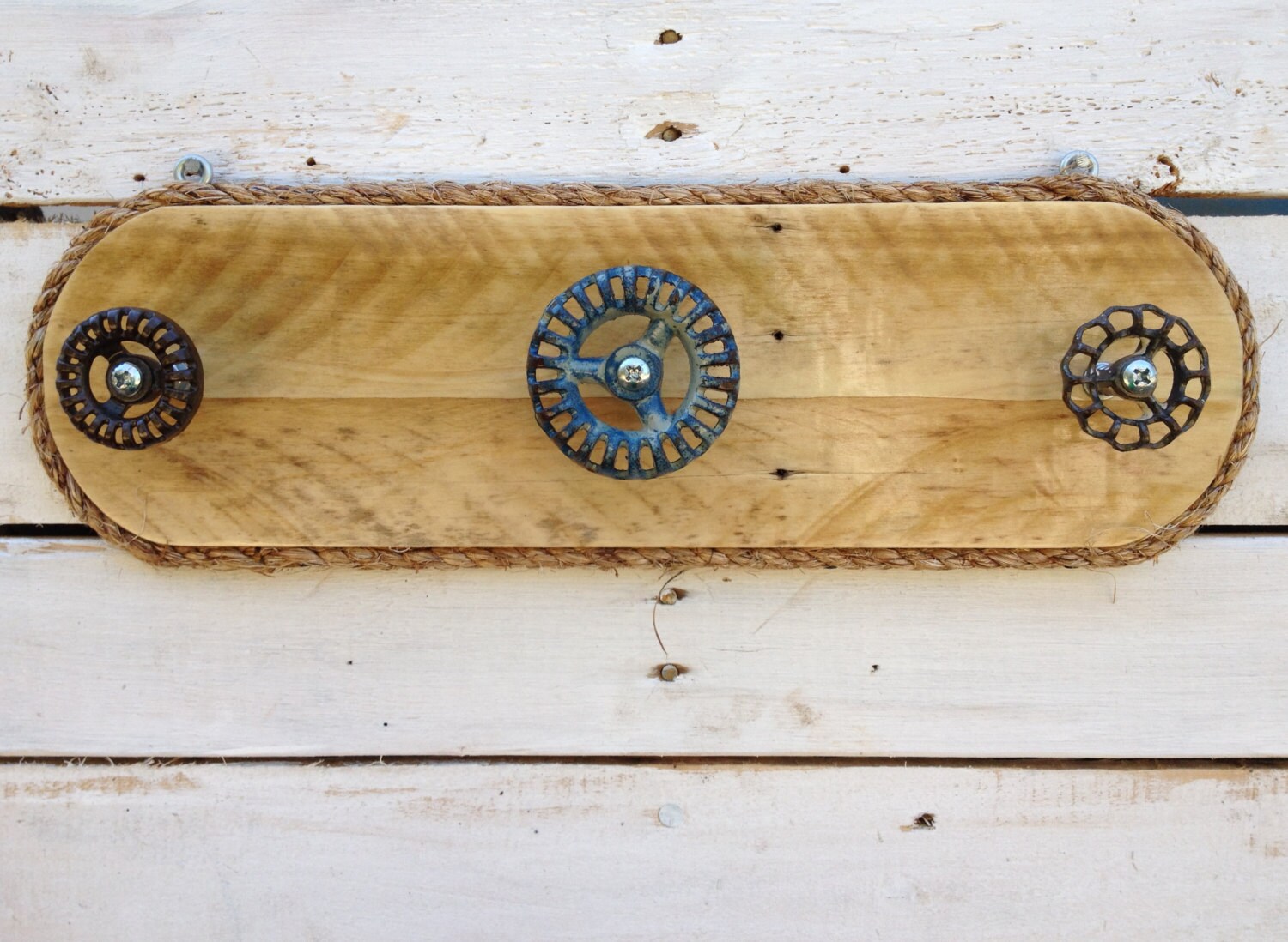 Reclaimed Wood Coat Rack Bathroom Towel by FunkieJunkEmporium