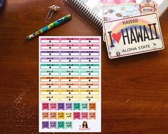 Work/Day off Planner Stickers