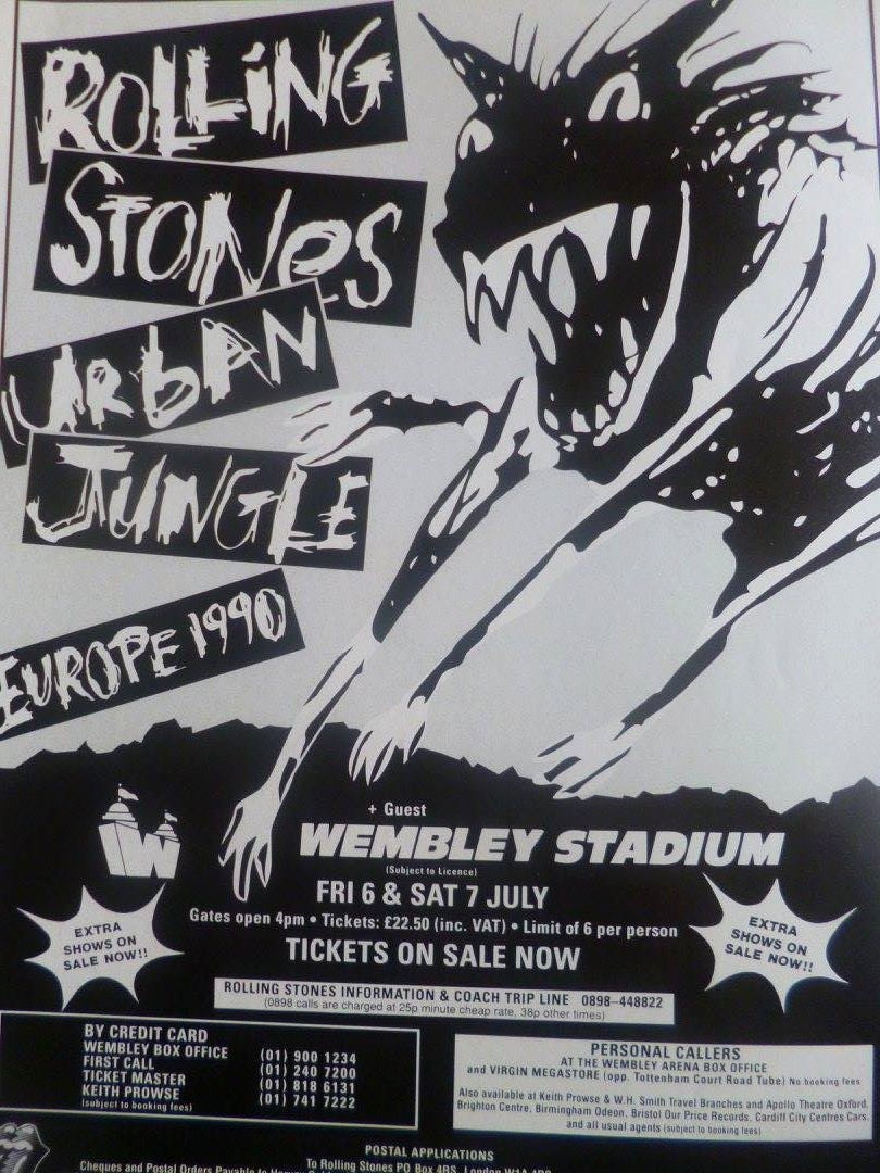 The Rolling Stones Urban Jungle Europe 1990 Tour by HouseOfMusic