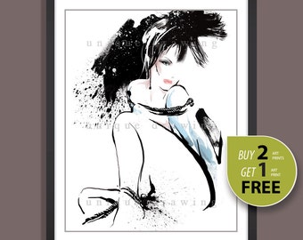 Naked woman painting | Etsy