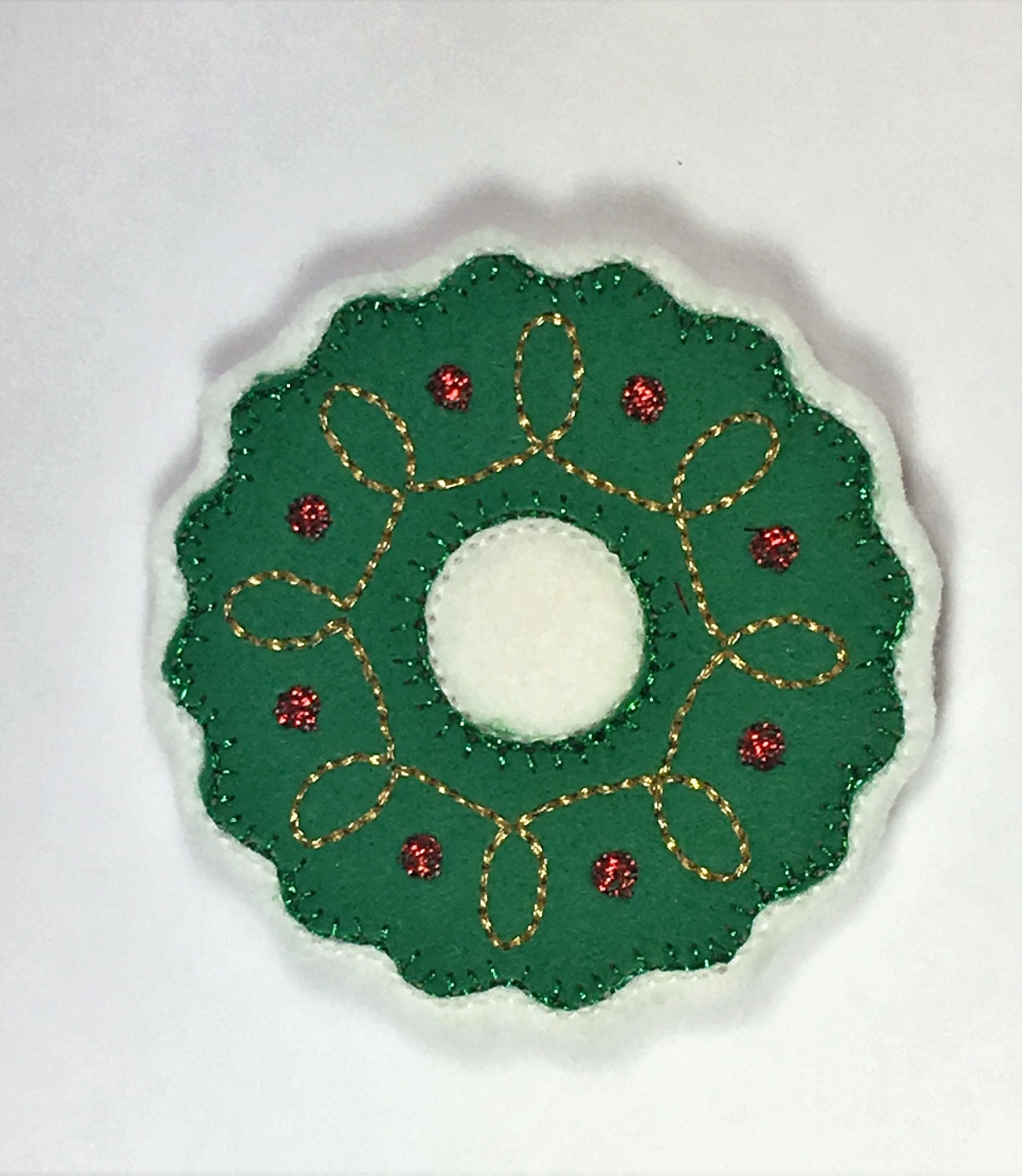 wool felt christmas wreath ornament embroidery for advent wool felt christmas wreath ornament embroidery for advent