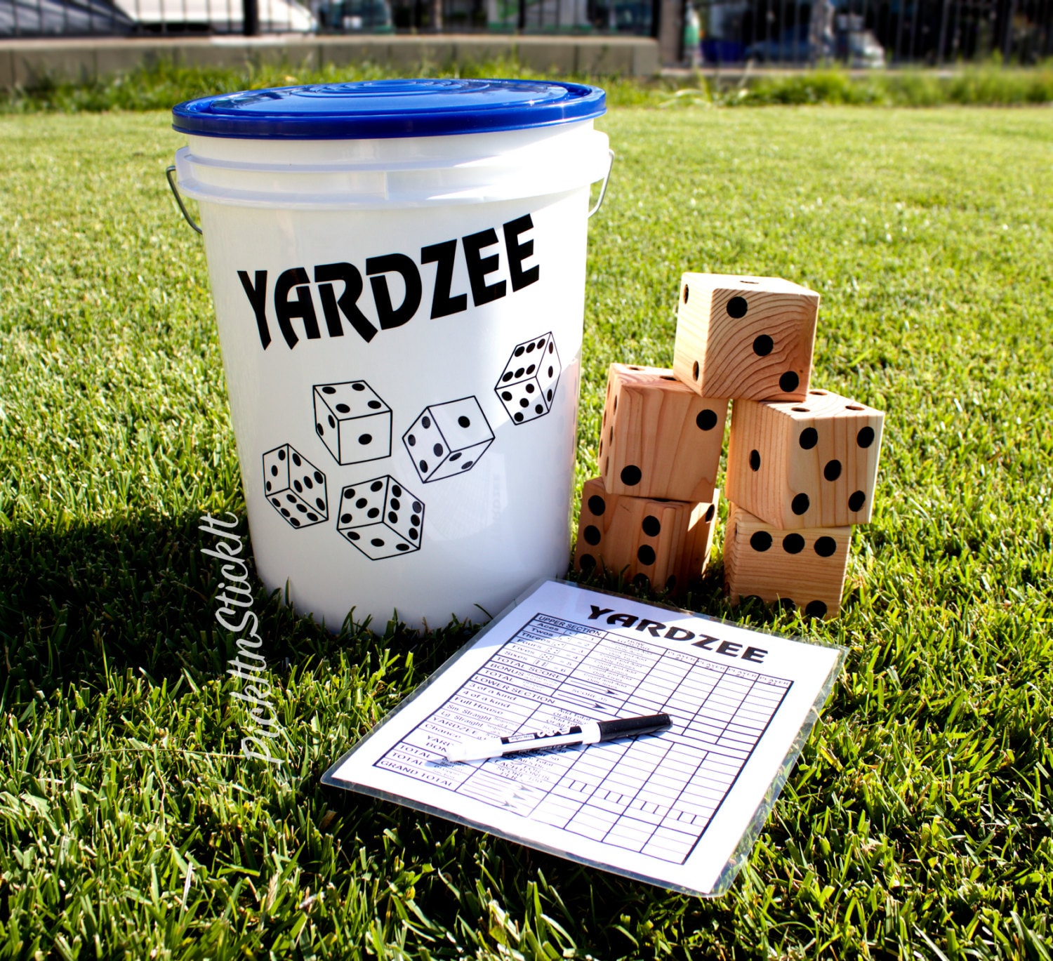 SALE Yardzee // Yahtzee //Lawn game by PickItNStickIt on Etsy