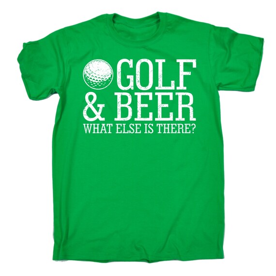 Golf Tshirt Golfing Unisex Loose Fit TShirt Beer Alcohol