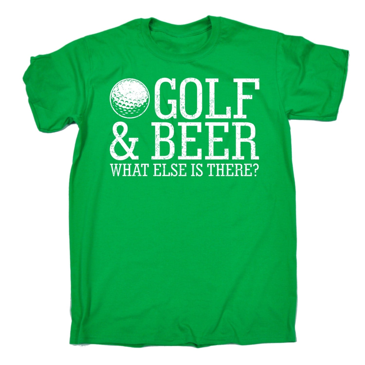 Golf Tshirt Golfing Unisex Loose Fit T-Shirt Beer Alcohol