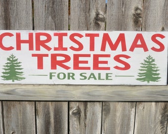 Christmas tree sign | Etsy