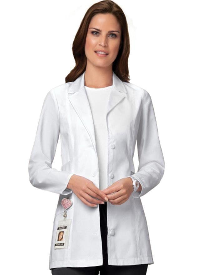 Gift Short Lab coat for Womens White 30 Inch to your love ones