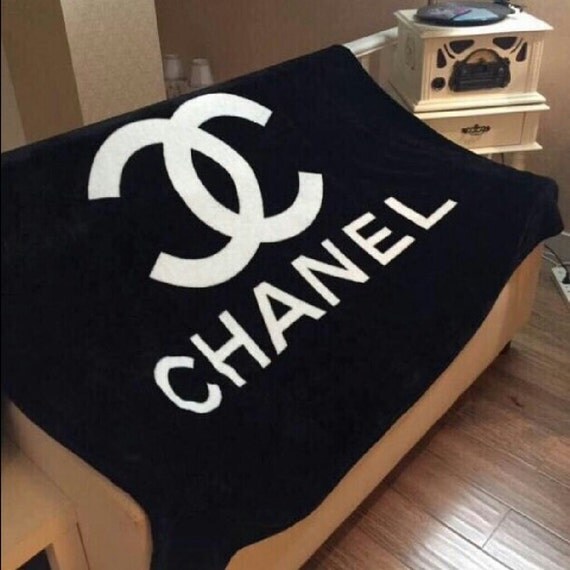 CHANEL VIP Throw Blanket XL available too by TISHcloset on Etsy