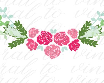 roses SVG, floral svg, spring floral SVG, floral rose svg, rose SVG, floral cut file, flower svg, Mother's Day svg, flower svg floral, svg