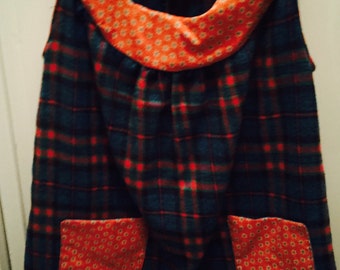 Soft Flannel plaid jumper sz 2,3-4,5-6