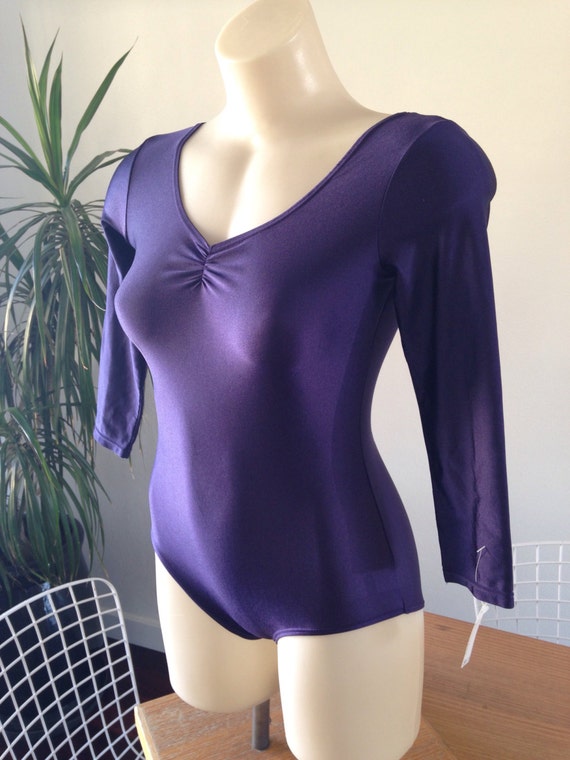 Items similar to Flash dance 1980s ballet dance leotard bodysuit on Etsy