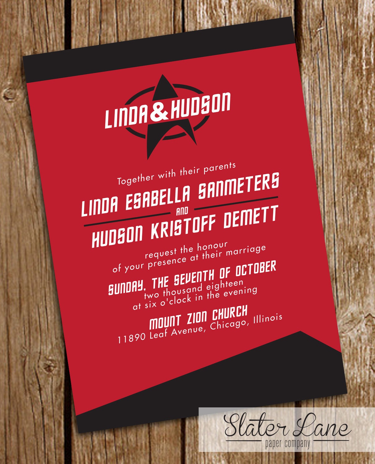 Star Trek Wedding Invitations 1