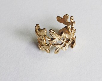 Leaf Gold Ring