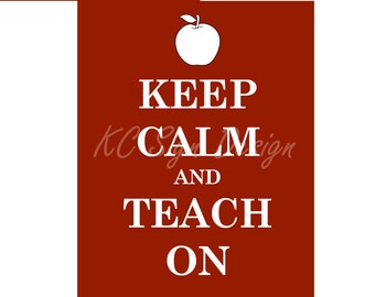 Keep calm and teach | Etsy