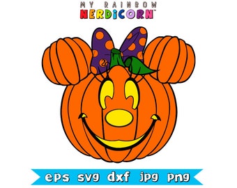 Download minnie mouse pumpkin - Etsy