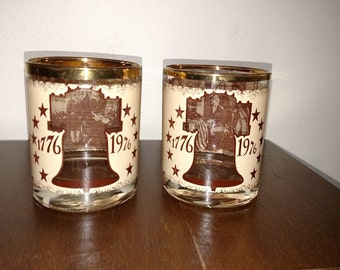 1776-1976 Bicentenial Glasses