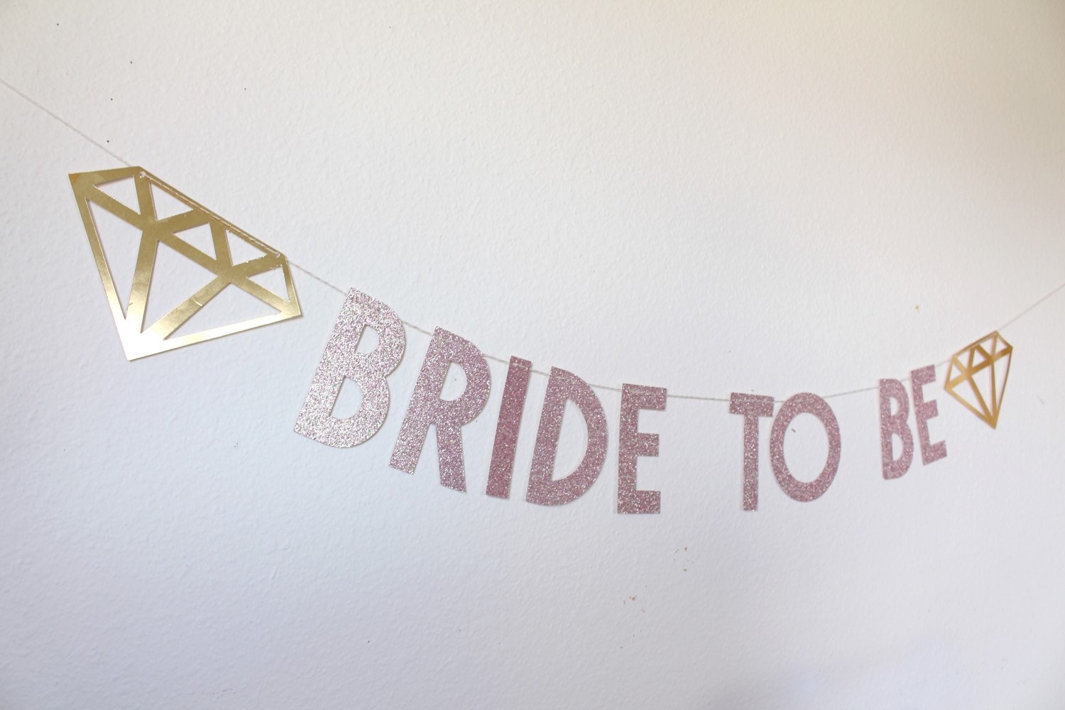 Glitter Bride To Be Banner for Bachelorette Party
