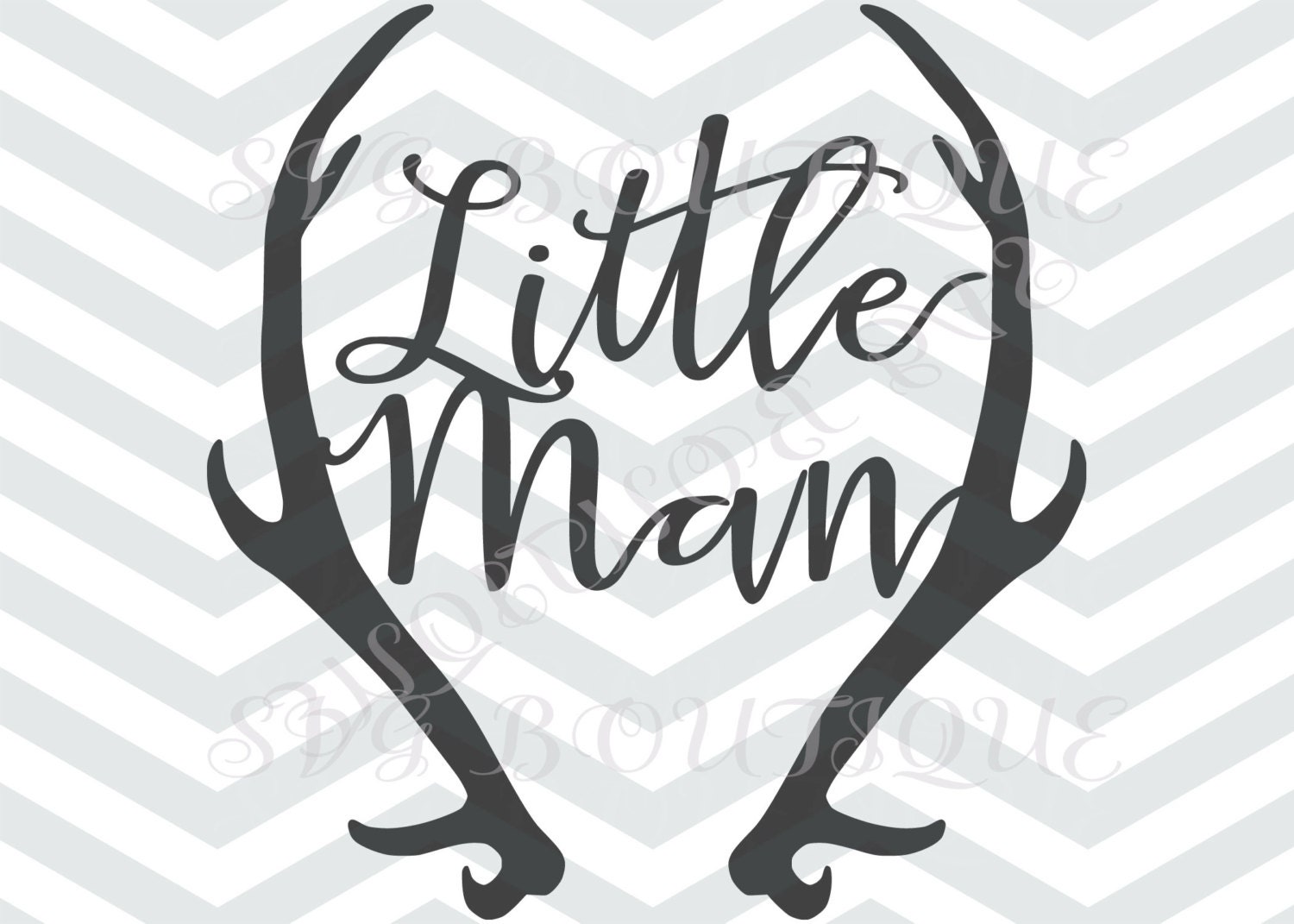 Download LIttle Man SVG CUT File Baby Boy SVG File Antler Deer