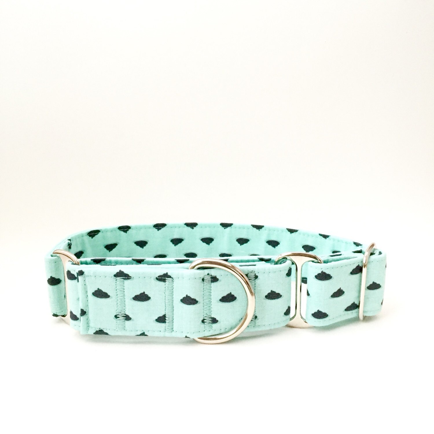 Mint green dog collar. Mint martingale by LewisandClarkCollars