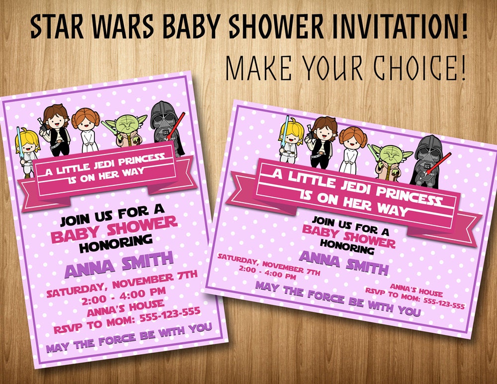 Star Wars Baby Shower Invitations 8