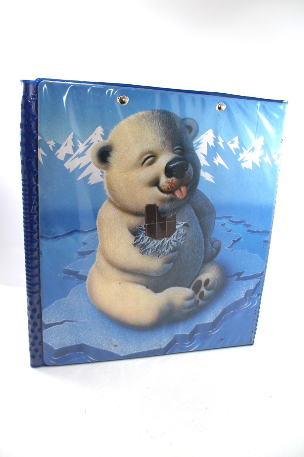 Vintage Trapper Keeper by Mead 1980s 1990s style blue with