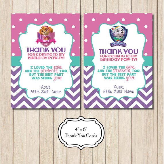 Paw Patrol Birthday Party Package PRINTABLE Favor Tags Food