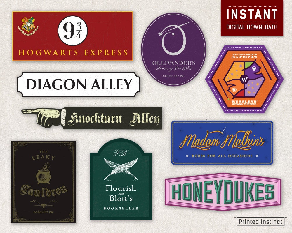 Harry Potter Signs Printable Printable World Holiday