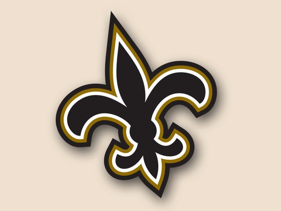 NEW ORLEANS SAINTS Set of 2 Vinyl Cornhole Decal Logo Wall