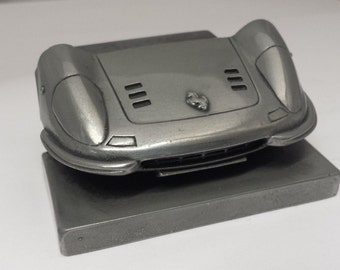 Ferrari Dino Pewter Effect Car Pen Holder Business card holder for desk work etc