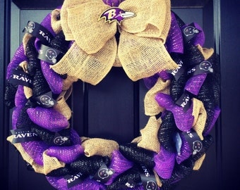 NFL Baltimore Ravens custom made wreath