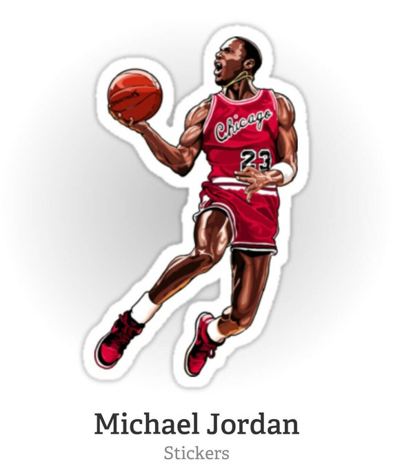 Michael Jordan decal bumper sticker by RedRoverTN on Etsy