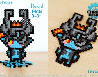 Midna - Legend of Zelda - Twilight Princess - keychain - stand figure - ORIGINAL DESIGN - hama beads - perler beads