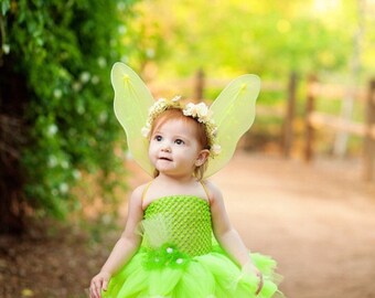 Tinker Bell Dress- Tinkerbell Costume- Princess Dress - Princess Tutu Dress - Disney Costume - Disney Princess Dress- Halloween Costume