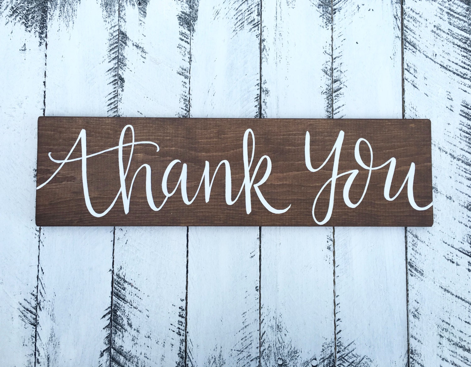 Thank You Wood Sign Rustic Decor Rustic Wedding