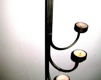 OLD candle holders Germany candle holder metal iron candelabra candle holder 1970 design chic nostalgia