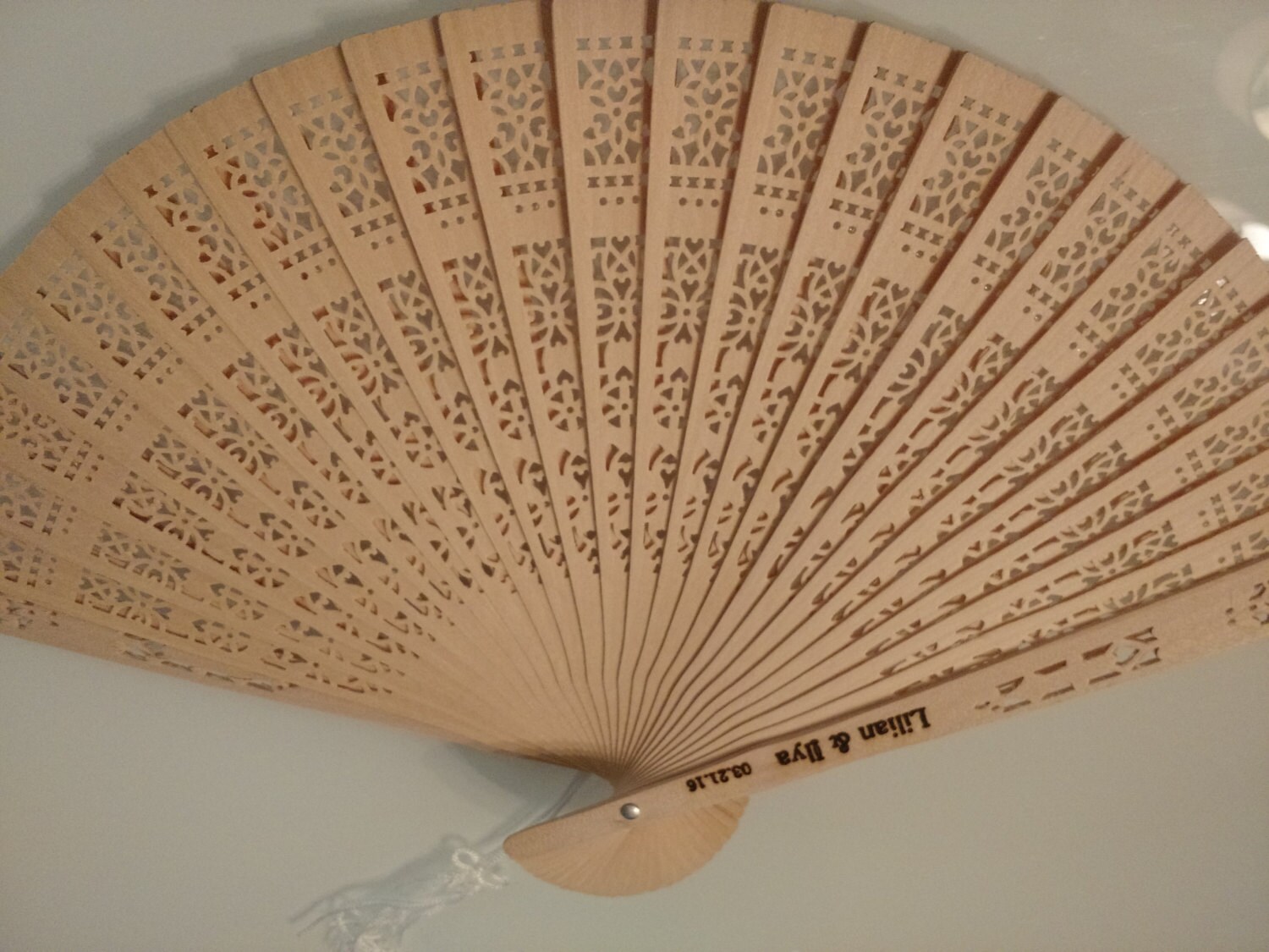 Set of 10 Personalized wooden hand fans//Bridesmaids gifts//