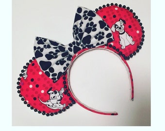 101 Dalmations Mickey Ears, Inspired 101 Dalmations Ears, Puppy Mickey Mouse Ears, Dog Mickey Ears, 101 Dalmations Minnie Mouse Ears