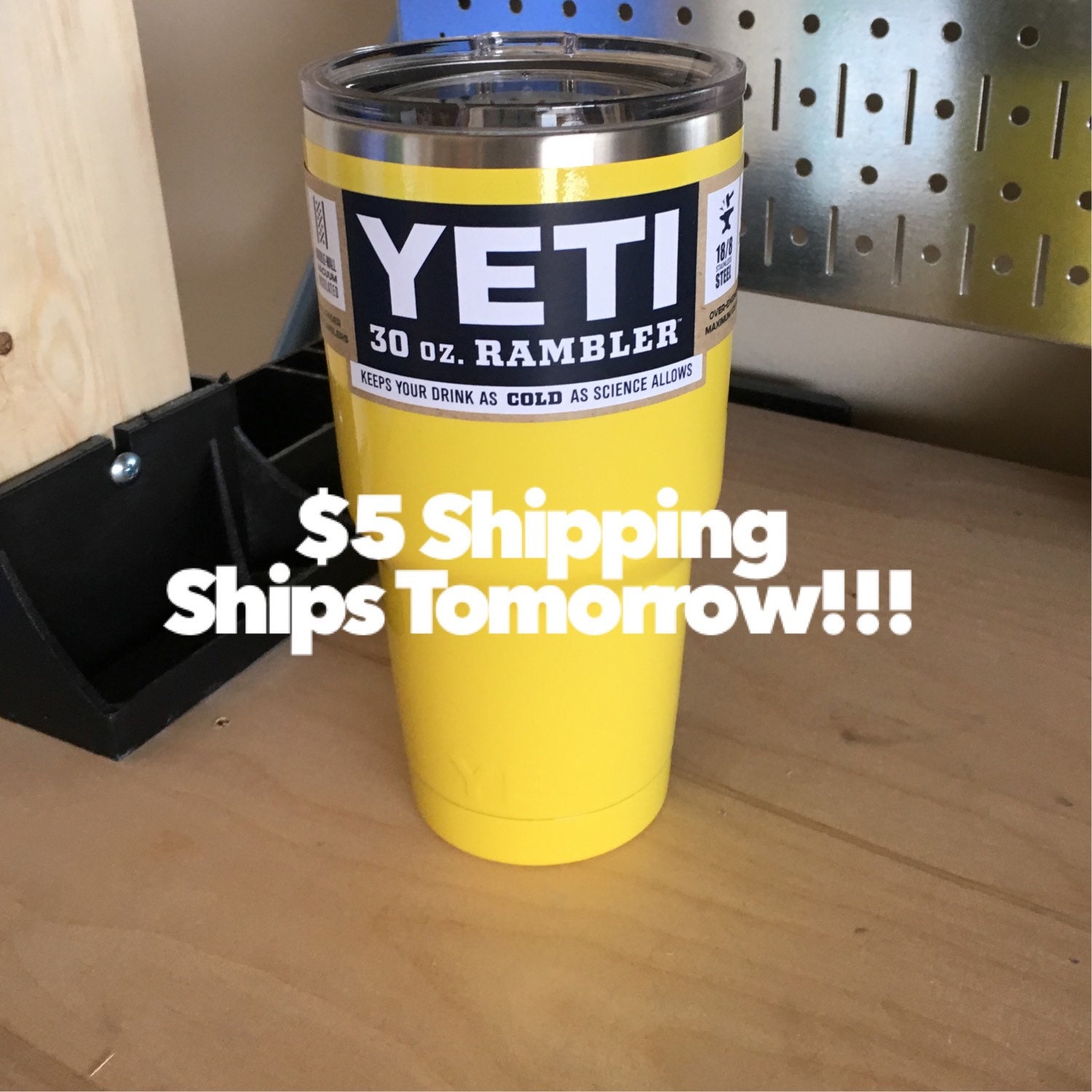 Yellow Powder Coated Yeti Rambler 20oz & 30oz Gift for Her