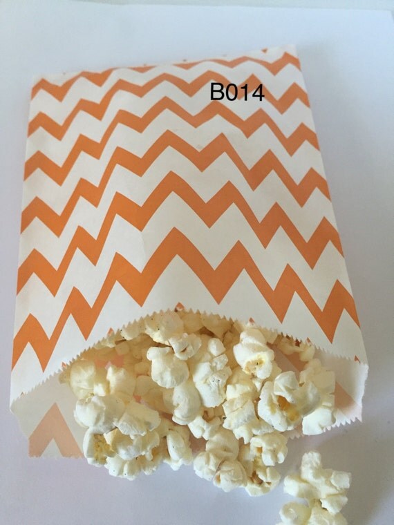 Orange Popcorn Bags 25 Bags