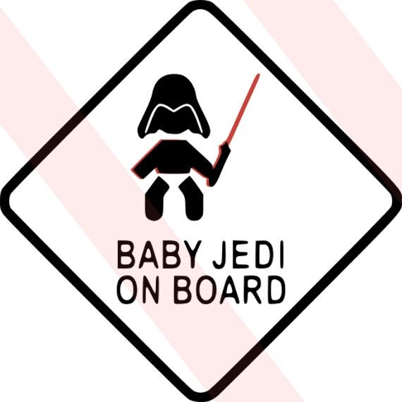 Download Baby Jedi Baby on Board combo pack scan n cut Cricut