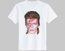 david bowie rétro bowie officiel noir t-shirt vintage ziggy flash