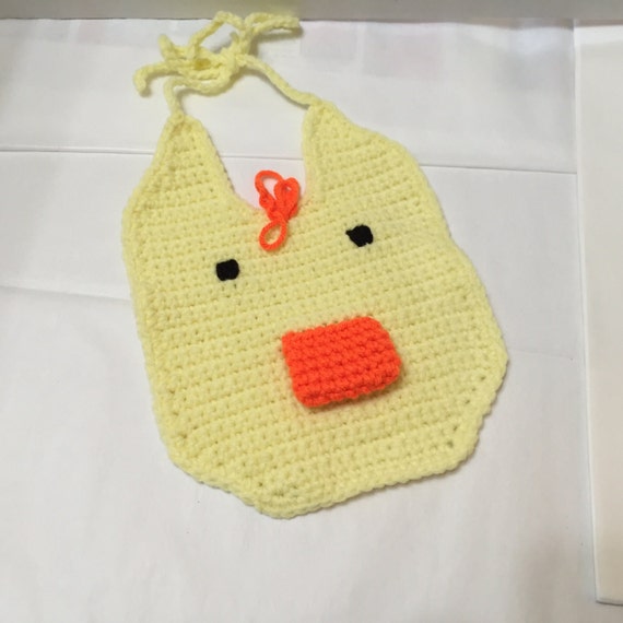 Baby BibCrocheted Duck Baby Bib Duck Bib Baby Accessories