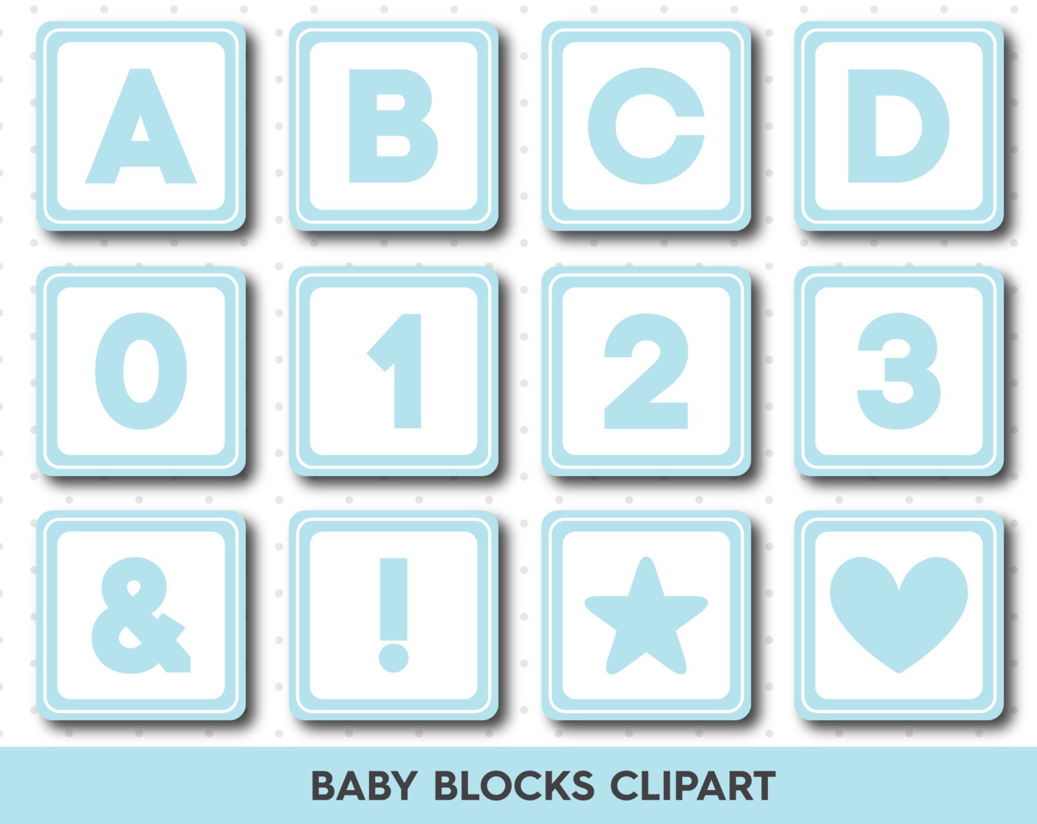baby block letters clipart - photo #6