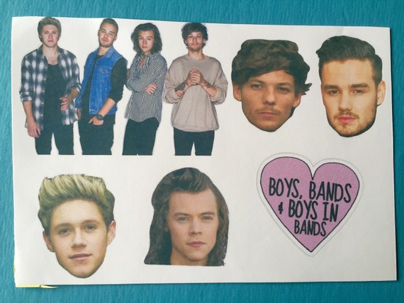 One Direction Sticker Pack (pack Of 5) / Laptop Stickers / Mtv / Boy ...