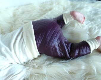 Burgundy Vegan Leather Harem Pant